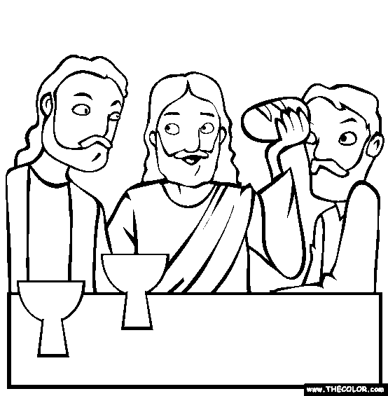 Last Supper Coloring Page